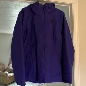 North face water proof jacket with removable down jacket.